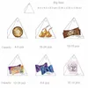 Gift Wrap Box Triangular Pyramid Marble Candy Wedding Favors Chocolate Packaging Baby Shower Giveaways Boxes Party Supplies