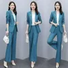 Outfit Wide Leg Trouser Suit Blazer and Womens 2 Pant Sets White Two Piece Set Pants for Women Formal Business Sexy Classy Xxl D 240226