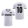 Maglie da calcio in bianco di alta qualità Maglia da calcio per adulti Manica corta da allenamento Top con scollo a V Maglietta sportiva Jersey personalizzata 240228