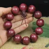 Strand Rose Rosewood Rosary Purple Heart Hematoxylin Beads Bracelet