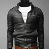 Casaco outono inverno masculino motocicleta jaqueta ajuste outwear legal streetwear fino bombardeiro moda gola de couro dos homens 240301