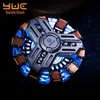 Beyblades Metal Fusion Yuc Fidget Spinner 금속 스트레스 릴리프 장난감 기술 Mackie Knight2.0 Tritium Hand Spinner Luminous Toy EDC Fingertips Gyro L240304