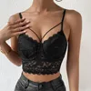 Camisoles Tanks Dames Kant Sexy Mooie Rug Mesh Street Style Tube Top Corset Hemdje Draadbeha's voor dames