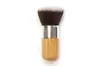 Wood Handle Makeup Foundation Brush Flat Bamboo Handle Round Top Soft Brush Multifunction Powder Foundation Blusher Brush RRA9966412391