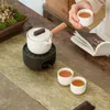 Set da tè Scalda teiera in ceramica con cucchiaio da caffè e portacandele da tè per il riscaldamento