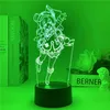 Genshin Impact Game Character Stand Model Plate Klee Diluc Venti Qiqi Barbara Zhongli Xiao Acrylic Standing Sign Led Night Light Y261G