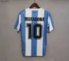 Maglie da calcio retrò Kempes Riquelme Aguero Shirt da calcio vintage 1978 1986 2000 2001h2434