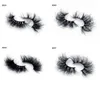 Fluffy 3D Mink Eyelashes 25mm DramticFalse Eyelash Thick Long Fake Eye Lashes Extension Makeup Cruelty flexible band Lash5086909