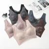 Reggiseni Intimo sexy Donna Push Up Per taglie forti Reggiseno in pizzo senza cuciture Chiusura frontale Bralette con reggiseno senza fili