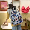 Sırt çantası Kore moda kadınlar grafiti hafif omuz çantası büyük kapasite üniversite öğrencisi için gündelik seyahat okulu