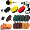 Cleaning Brushes 22Pieces Drill Brush Power Cleaning Attachment Set Multi-Purpose Home Carpet Tile Bath Car Wheel Deep Cleaner Tools KitL240304