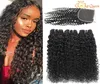 Unprocessed Brazilian Curly Hair Bundles With 4x4 Lace Closure Brazilian Kinky Curly Human Hair Extensios4087955