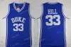 Maillot Duke Blue Devils 4 Maillot JJ Redick 32 Christian Laettner 33 Grant Hill blanc Tous cousus NCAA Basketball Wear