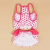 Dog Apparel Small Swimsuit Pet Beachwear Colorful Polka Dot Set For Dogs Comfortable Cats Summer