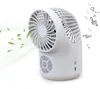 Ventilateur de bureau rechargeable USB Gadgets de lecteur de musique Ventilateurs portables à 3 vitesses Vent fort pour le bureau à domicile Mini ventilateur silencieux avec bleu 9726796