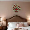 Fiori decorativi Ghirlanda di San Valentino Ghirlanda fatta a mano realistica Fiore artificiale di San Valentino per parete Soggiorno Albero Camera da letto Finestra