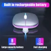 MICE IMICE RGB Oplaadbare Bluetooth -muis Wireless stille USB Ergonomisch licht Muis Gaming Optische pc -muizen voor laptop -LED -achtergrondverlichting