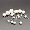 Ohrstecker Koreanische Frauen 12 Paar/Set Beige Weiße Perle Einfache Mode Hochzeit Schmuck Für Geschenk Valentinstag Y2k