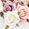 30 st 67 cm vit ros konstgjord siden blommor huvuden dekorativa scrapbooking hem bröllop födelsedag dekoration falska blommor 240228