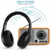 Hörlurar/headset 5 i 1 headset trådlöst hörlurar trådlösa RF Mic Radio Headset HighFidelity Sound Wireless Headset för MP3 MP4 PC TV DVD CD