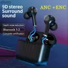 Handy-Kopfhörer TWS True Wireless Earbuds Hochwertige Kopfhörer Bluetooth 5.2 Ohrhörer Freisprecheinrichtung ANC.ENC Noise Cancelling Headset YQ240304