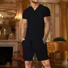 Survêtements pour hommes respirant deux pièces volume t-shirt short ensemble costumes hommes grands et grands costume d'agent haut de gamme