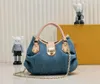 Designer Denim Croissant Bag Women Nano Cross Body Luxury Handbags Sunset Vintage Hobo Shoulder Bags Blue Denim Messenge bag Hills Pochette Purse