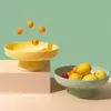 Ensembles de vaisselle Plateau de fruits Bol pour comptoir de cuisine Support de vidange Panier de stockage de desserts à base haute Décorations de support de mariage