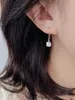 Dangle Earrings Selling S925 Silver Fashion Geometric Aubao Ear Hook Buckle European And American Minimalist Women's Gem