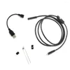 7mm endoscoopcamera flexibel IP67 waterdicht 6 verstelbare LED's inspectieborescoop micro USB OTG type C voor Android PC