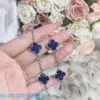 2024Jewelry Designer Vans Four-Leaf Clover Fanjias Natural Fritillaria Lucky Four Leaf Gras