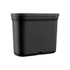 Interior Accessories Car Trash Bin Hanging Vehicle Garbage Dust Case Storage Box Plastic Pressing Square Can Type Auto Supplies