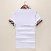 Casual Men's T-shirts Plaid Fred Preey Mens Summer Turtleeck koszulka polo Bawełna koszulka z krótkim rękawem Paul Business Shirt 240304