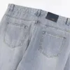 Rätt hög version Croix 24SS Ny nödställda hjärtskalle benbroderi unisex jeans och byxor s