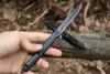 M7720 Flipper couteau pliant 3Cr13Mov lame en oxyde noir manche en acier inoxydable Camping en plein air randonnée pêche EDC couteaux de poche