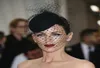 Sinamay rouge église femmes mariage épingle à cheveux mariée formelle chapeau avec VOILE fête cage à oiseaux Kentucky Derby bibis soirée formelle Par1174909