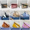 Designer damestassen Leren crossbody Geometrische vierkante tas Luxe schoudertassen Mode Kussentas Klassieke handtas Bakken Verstelbare schouderband Tas met rits