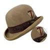 Berets lã panamá chapéu fedora ocidental boné de borda curta cavalheiros po adereços para homens mulheres unisex wear dxaa
