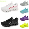 2024 Hot Sale Running Shoes Mens Woman Whites Orange Navy Cream Pinks Black Purple Grey Traughers Sneakers Breatble Color 19 Gai