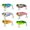 Fishhooks 5st Metal vib vibration bete spinnsked sked lockar 7g 10g 14g 18g jigs öring vinter fiske hårda betar tackla pesca