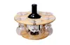 Wine Glass Holder Bamboo Tabletop Wine Glass Drying Racks Camping for 6 Glass and 1 Wine Bottle Promotion New8136545