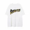 Men's T Shirts Hip Hop Men and Women Trendy Personality Letter Print Round Neck Short Sleeve American Street Couple Simple Casual T-shirt
