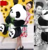 Dorimytrader 130 cm Stor emulational djurbambu Panda Plush Toy 51039039 Big Simulated Lying Panda Pillow Doll Gift D6371706