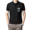 Polos pour hommes Vêtements de golf Hommes Bleu Iron Cross Polo T-shirt pour