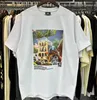 THE HIGHT TREET TIDE THERTS MEN THERTS KI TH Street View Printed Rose Omoroccan Tile for Men and Women Tee Cotton Tops