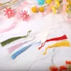 15/30/45PCS Acrylic Bookmarks With Colorful Tassels Rectangle DIY Blank For Craft