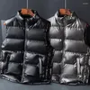 Gilet da uomo Moda Stile casual Abbigliamento uomo di qualità Parka in cotone senza maniche Autunno Inverno Resistente al vento Comodo Roupas Masculinas