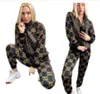 Designer Kvinnor Tracksuits Cardigan Zipper Jacket Pullover Jogger Pants Luxury G Letter Print Two Piece Set Women's Clolthing