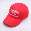 Party Hats Trump 2024 Camouflage Cap broderad baseballhatt med justerbar rem Drop Delivery Home Garden Festive Supplies DHW38