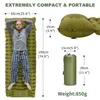 Outdoor Thicken Camping Mattress Ultralight Inflatable Sleeping Pad with Built-in Pillow Pump Air Mat for Hiking Backpacking240227